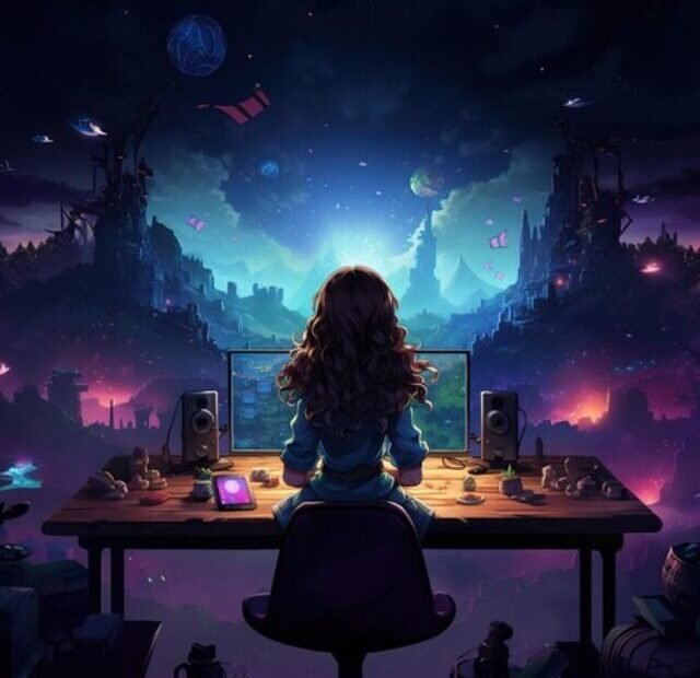 gamer-girl-is-standing-front-computer-screen-dark-space_960764-17770